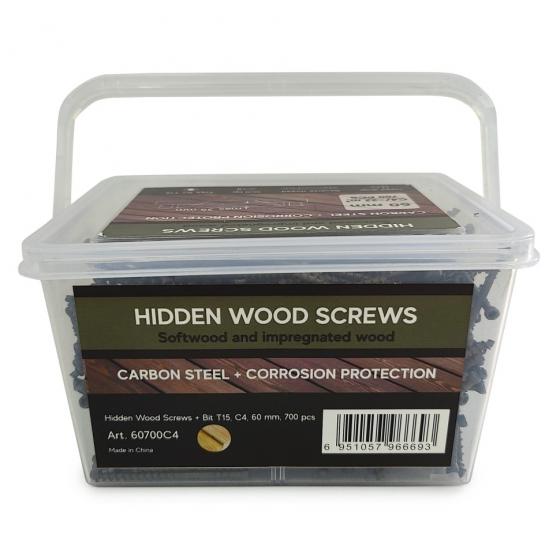 Саморезы Hidden Wood Screws C4 60 mm 700 шт