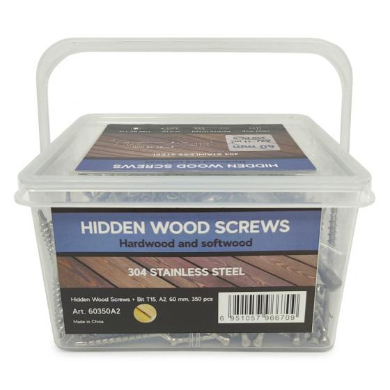 Саморезы Hidden Wood Screws A2 60 mm 350 шт